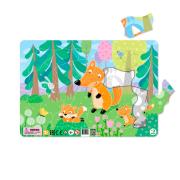 Puzzle 21 ramkowe Liski DOPR300184. Wydawca: DodoEditor. Dadada.pl Opakowanie Puzzle 21 ramkowe Liski DOPR300184