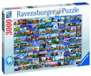 Opakowanie Puzzle 3000 99 pięknych miejsc w Europie