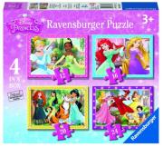 Puzzle 4w1 Księżniczki Disneya 12/16/20/24. Wydawca: Ravensburger. Dadada.pl Opakowanie Puzzle 4w1 Księżniczki Disneya 12/16/20/24