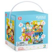 Puzzle 4w1 Mój Dzień DOP300130. Wydawca: DodoEditor. Dadada.pl Opakowanie Puzzle 4w1 Mój Dzień DOP300130