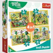 Puzzle 4w1 Wspólne zabawy Treflików TREFL. Wydawca: Trefl. Dadada.pl Opakowanie Puzzle 4w1 Wspólne zabawy Treflików TREFL