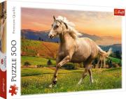Puzzle 500 Galop w popołudniowym słońcu TREFL. Wydawca: Trefl. Dadada.pl Opakowanie Puzzle 500 Galop w popołudniowym słońcu TREFL