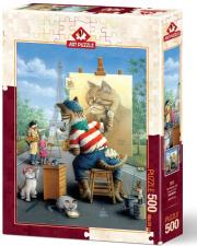 Opakowanie Puzzle 500 Malarz