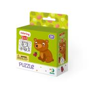 Puzzle + kolorowanka Misiek DOP300120. Wydawca: DodoEditor. Dadada.pl Opakowanie Puzzle + kolorowanka Misiek DOP300120