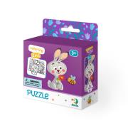Puzzle + kolorowanka Zajączek DOP300121. Wydawca: DodoEditor. Dadada.pl Opakowanie Puzzle + kolorowanka Zajączek DOP300121