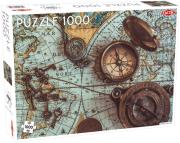 Puzzle Mapa morza z kompasem 1000. Wydawca: Tactic. Dadada.pl Opakowanie Puzzle Mapa morza z kompasem 1000