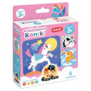 Puzzle Układam koniki 3+. Autor: Opracowanie zbiorowe. Dadada.pl Okładka książki Puzzle Układam koniki 3+