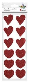 Opakowanie Samoprzylepne serca mix czerwone