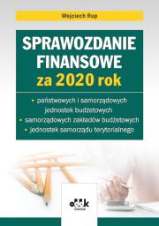 Sprawozdanie finansowe za 2020 rok/JBK1408. Autor: Rup Wojciech. Dadada.pl Okładka książki Sprawozdanie finansowe za 2020 rok/JBK1408