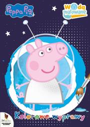 Okładka książki Świnka Peppa. Wodą malowane. Kolorowe wyprawy