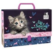 Opakowanie Teczka z rączką gruba Cleo i Frank Kot DERFORM