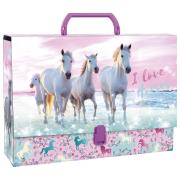 Opakowanie Teczka z rączką gruba Konie 22 DERFORM