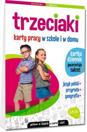 Trzeciaki. Karty pracy w szkole i w domu. Autor: Marta Kurdziel. Dadada.pl Okładka książki Trzeciaki. Karty pracy w szkole i w domu