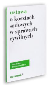 Okładka książki Ustawa o kosztach sądowych 30.01.2020