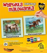 Opakowanie Wypukła kolorowanka Konie - Appaloosa + Hanowerski