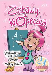 Zabawy z Kropeczką. Autor: Mariola Budek. Dadada.pl Okładka książki Zabawy z Kropeczką
