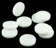 Opakowanie Znaczniki akryl białe okrągłe 15x3mm 10szt