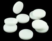 Opakowanie Znaczniki akryl białe okrągłe 22x3mm 10szt