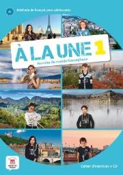 Okładka książki A la une 1 zeszyt ćwiczeń + CD LEKTORKLETT