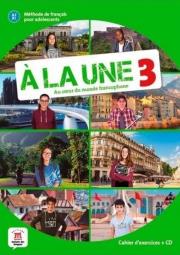 Okładka książki A la une 3 zeszyt ćwiczeń + CD LEKTORKLETT