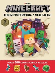 Album przetrwania z naklejkami. Minecraft. Autor: Craig Jelley, Milton Stephanie. Dadada.pl Okładka książki Album przetrwania z naklejkami. Minecraft