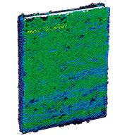 Opakowanie Brulion A5/96K z cekinami zielono-czarny GRAND
