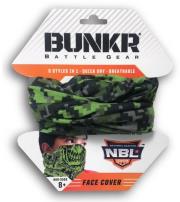 Opakowanie BUNKR Zasłona na twarz zielona do NERF maseczka