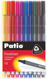 Opakowanie Cienkopisy Patio Trio Fineliner 10 kolorów