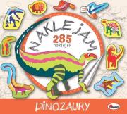 Dinozaury. Naklejam 285. Autor: Miłoszewski Leszek. Dadada.pl Okładka książki Dinozaury. Naklejam 285