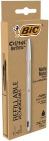 Długopis Cristal Re'new Metal czarny 1+2szt BIC. Wydawca: Bic. Dadada.pl Opakowanie Długopis Cristal Re'new Metal czarny 1+2szt BIC