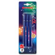 Opakowanie Długopis Flexi Alpha niebieski 3szt PENMATE