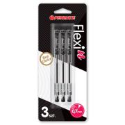 Opakowanie Długopis Flexi N czarny 3szt PENMATE