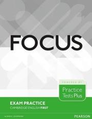 Focus Exam Practice. Cambridge English Firsty. Autor: Kenny Nick, Luque-Mortimer Lucrecia. Dadada.pl Okładka książki Focus Exam Practice. Cambridge English Firsty