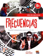 Frecuencias B1. Ćwiczenia. Autor: Guerrero Amelia, Oliva Carlos. Dadada.pl Okładka książki Frecuencias B1. Ćwiczenia