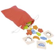 Opakowanie Gra dotykowa w worku - dopasuj kształty