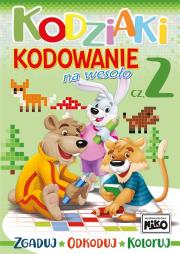 Kodziaki. Kodowanie na wesoło. Część 2. Autor: Opracowanie zbiorowe. Dadada.pl Okładka książki Kodziaki. Kodowanie na wesoło. Część 2