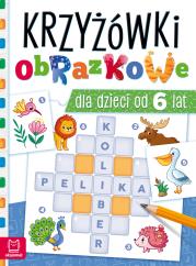 Okładka książki Krzyżówki obrazkowe dla dzieci od 6 lat