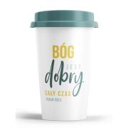 Opakowanie Kubek wysoki z pokrywką - Bóg jest dobry