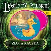Legendy polskie. Złota kaczka -Liliana Bardijewska. Autor: Bardijewska Liliana, ilustracje: Ola Makowska. Dadada.pl Okładka książki Legendy polskie. Złota kaczka -Liliana Bardijewska