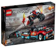 Lego TECHNIC Furgonetka i motocykl kaskaderski. Wydawca: Lego. Dadada.pl Opakowanie Lego TECHNIC Furgonetka i motocykl kaskaderski