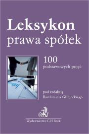 Okładka książki Leksykon prawa spółek 100 podstawowych pojęć