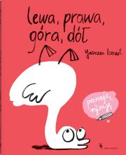 Lewa, prawa, góra, dół. Autor: Ismail Yasmeen. Dadada.pl Okładka książki Lewa, prawa, góra, dół