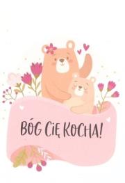 Opakowanie Mały wielki notes A6 misiu - Bóg cię kocha