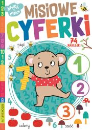 Misiowe cyferki. Autor: Opracowanie zbiorowe. Dadada.pl Okładka książki Misiowe cyferki