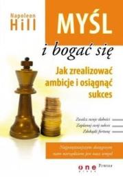 MYSL I BOGAC SIE JAK REALIZOWAC AMBICJE-HELION. Autor: Napoleon Hill. Dadada.pl Okładka książki MYSL I BOGAC SIE JAK REALIZOWAC AMBICJE-HELION