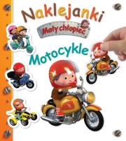 Naklejanki. Mały chłopiec. Motocykle. Autor: Nathalie Belineau, Alexis Nesme. Dadada.pl Okładka książki Naklejanki. Mały chłopiec. Motocykle