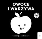 Okładka książki Oko malucha. Harmonijki kontrastowe. Owoce i warzywa