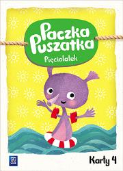 Paczka Puszatka. Pięciolatek KP cz.4 WSiP. Autor: Anna Borchard, Joanna Marcinkiewicz. Dadada.pl Okładka książki Paczka Puszatka. Pięciolatek KP cz.4 WSiP
