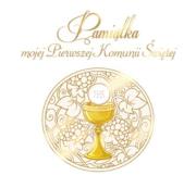 Okładka książki Pamiątka mojej Pierwszej Komunii Św. z krzyżykiem