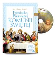Pamiątka Pierwszej Komuni Świętej + DVD. Autor: ks. Edward Staniek. Dadada.pl Okładka książki Pamiątka Pierwszej Komuni Świętej + DVD